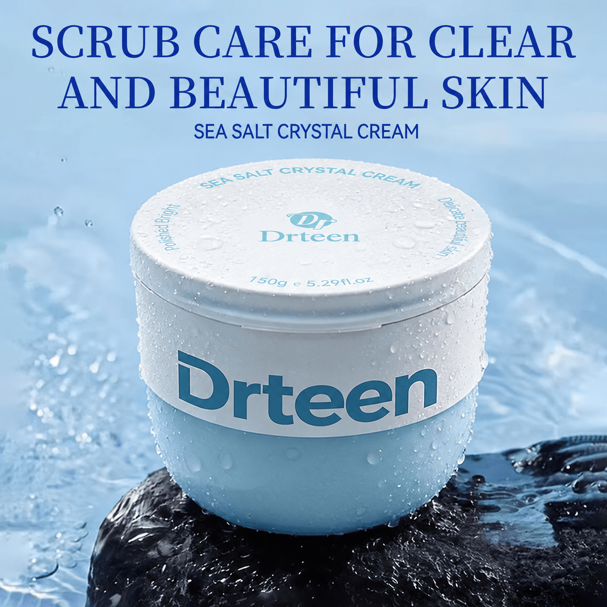 Drteen Sea Salt Crystal Cream Scrub: Elevate Your Skin Care Routine - Drteen